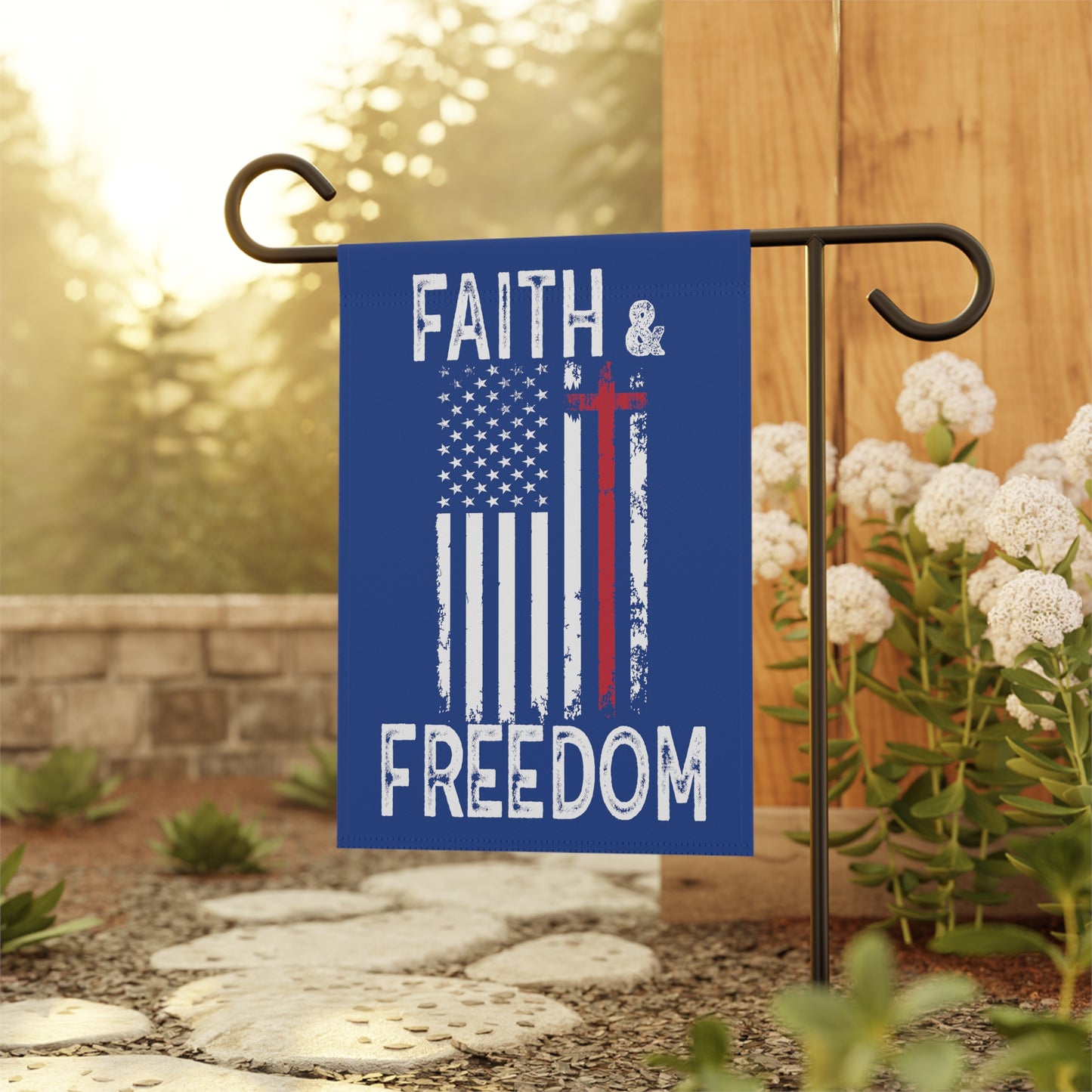 Faith & Freedom Garden & House Banner