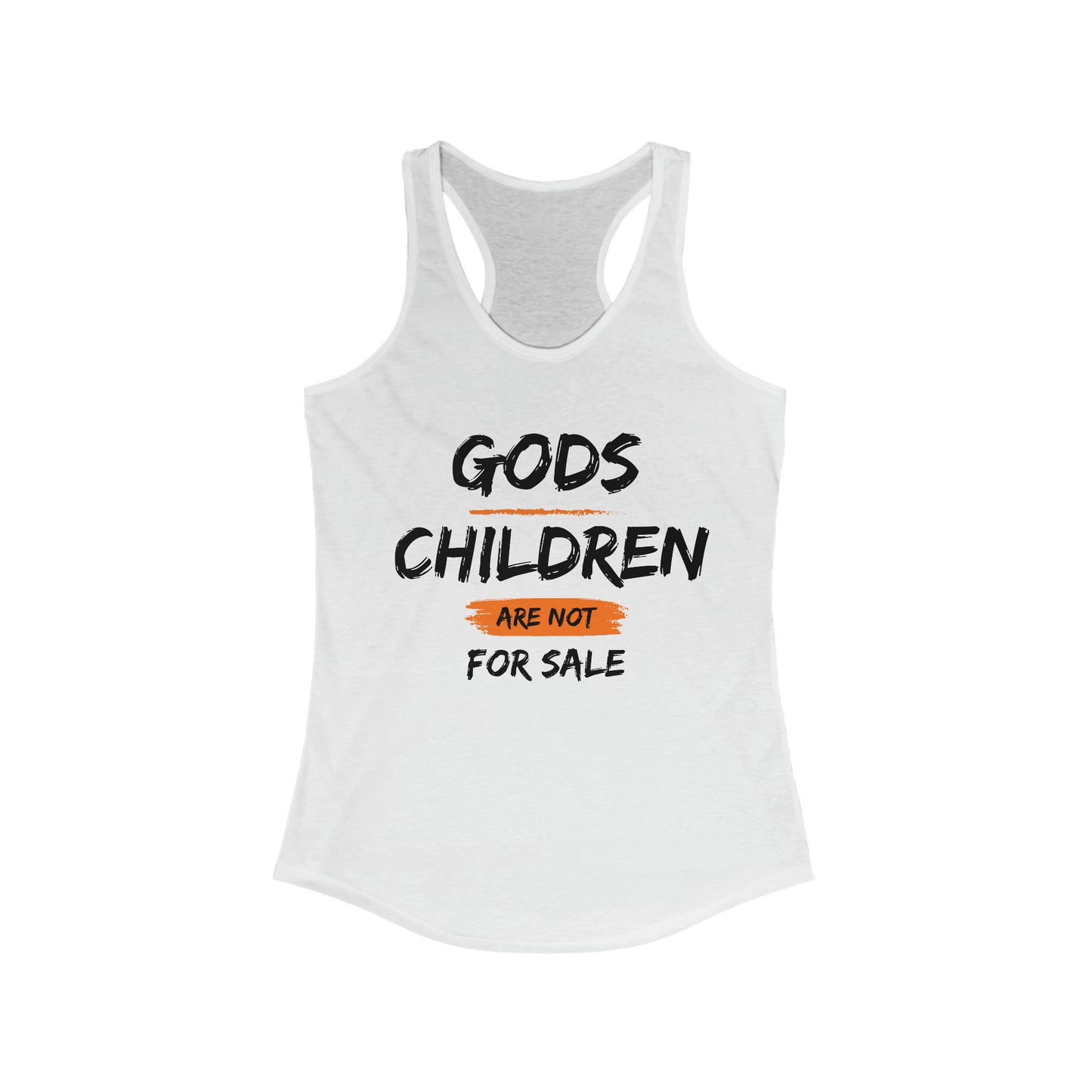 Gods Children Are Not For Sale Women's Racerback Tank