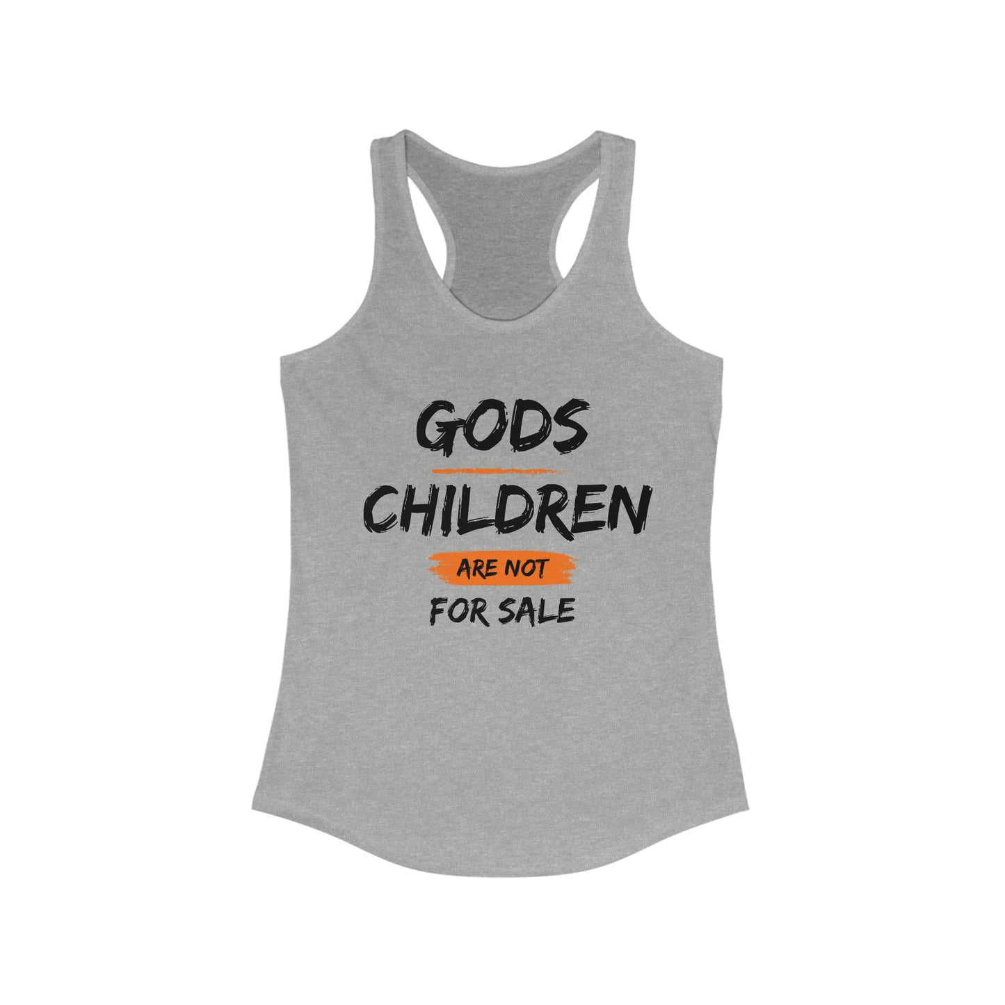 Gods Children Are Not For Sale Women's Racerback Tank