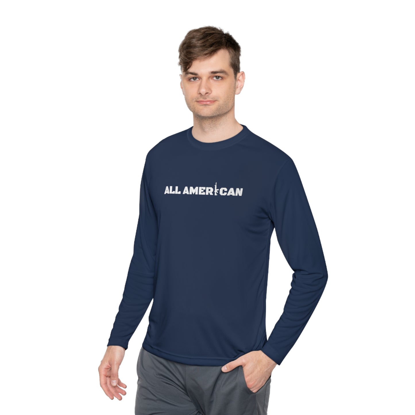 All American Unisex Lightweight Long Sleeve Tee