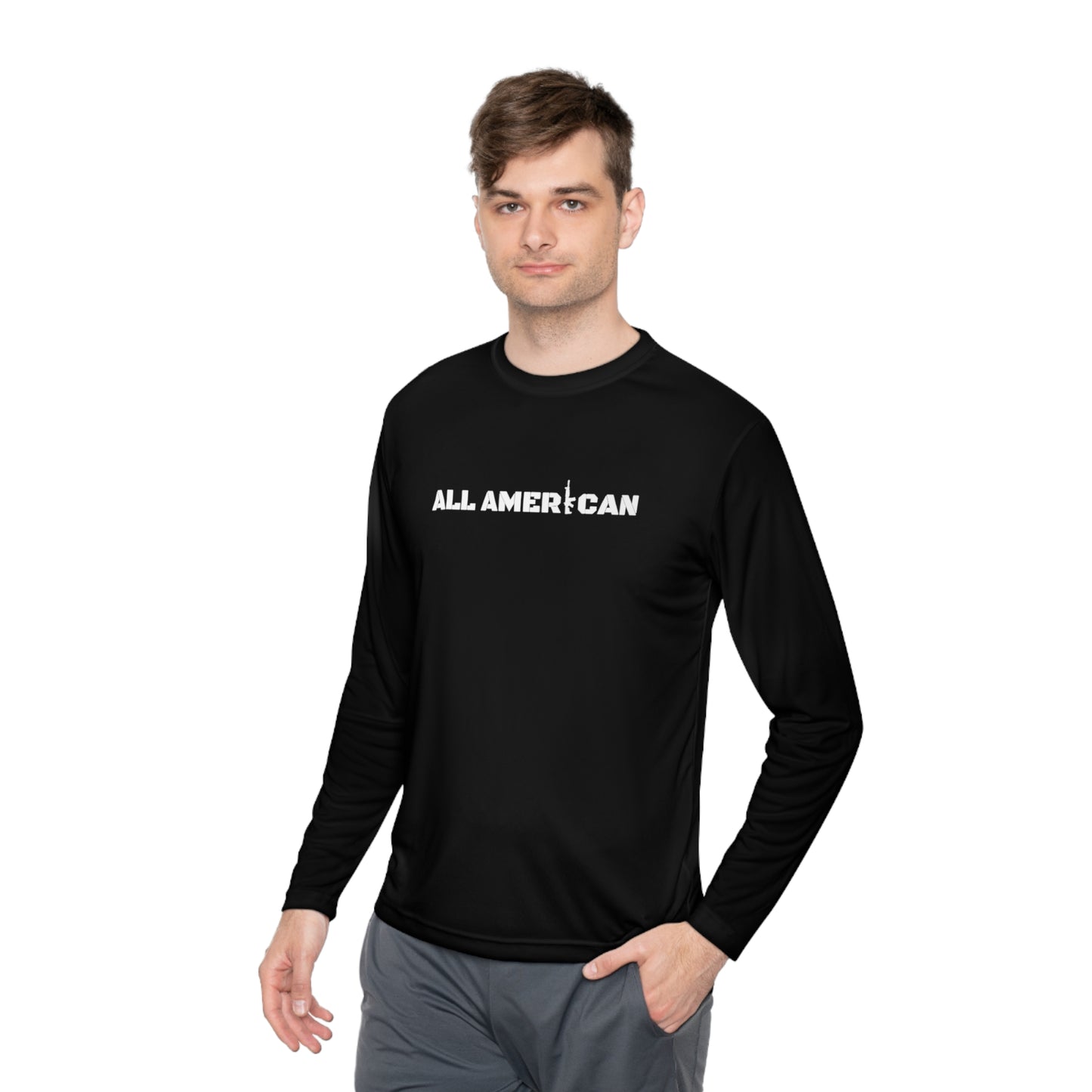 All American Unisex Lightweight Long Sleeve Tee