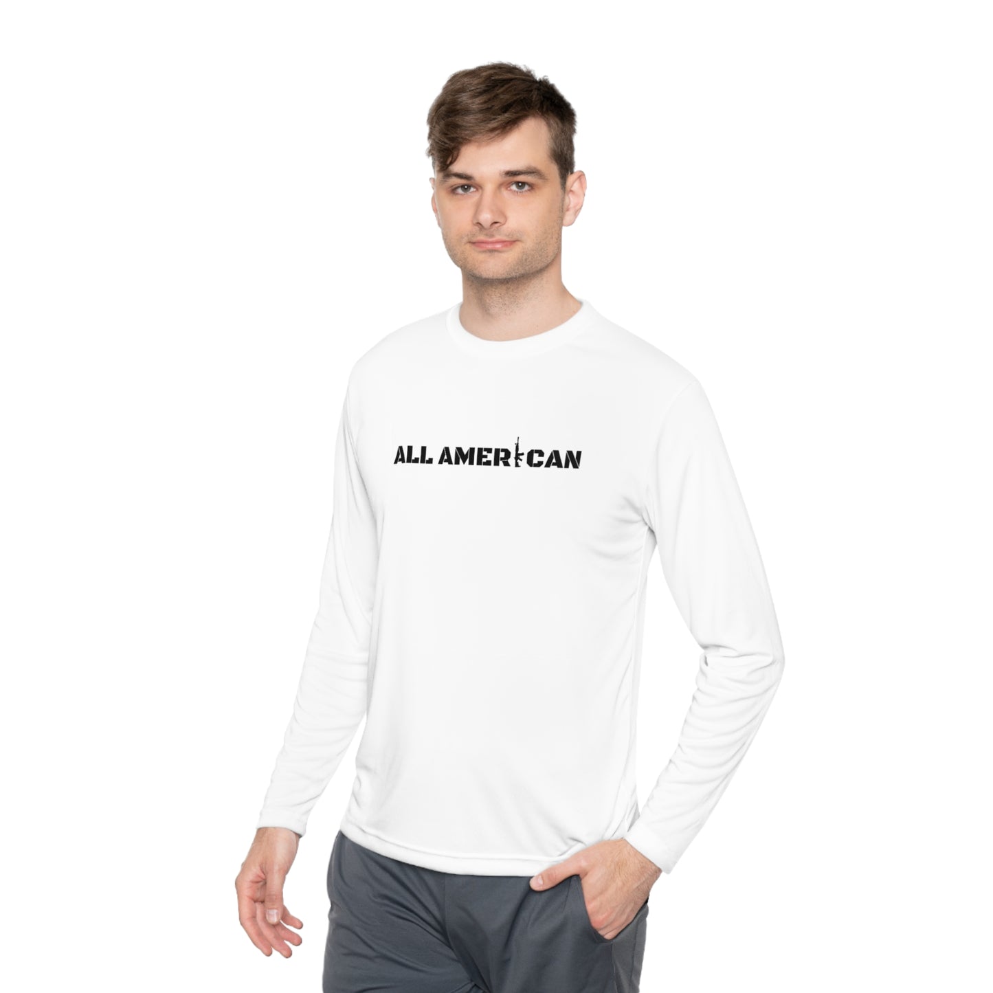 All American Unisex Lightweight Long Sleeve Tee