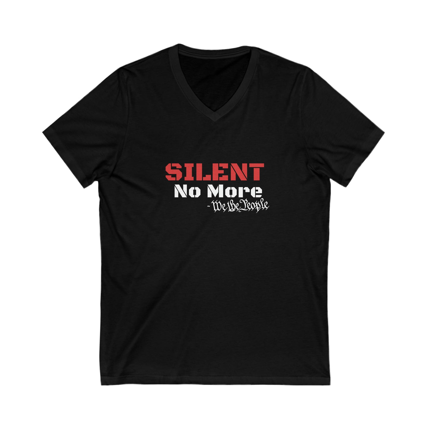 Silent No More....Unisex  Short Sleeve V-Neck Tee