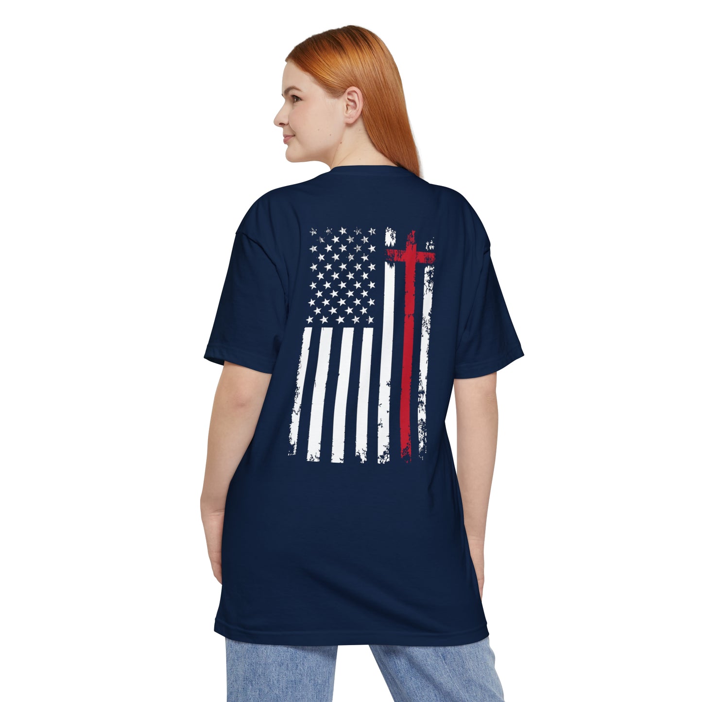 USA Cross Flag BIG AND TALL Sizes