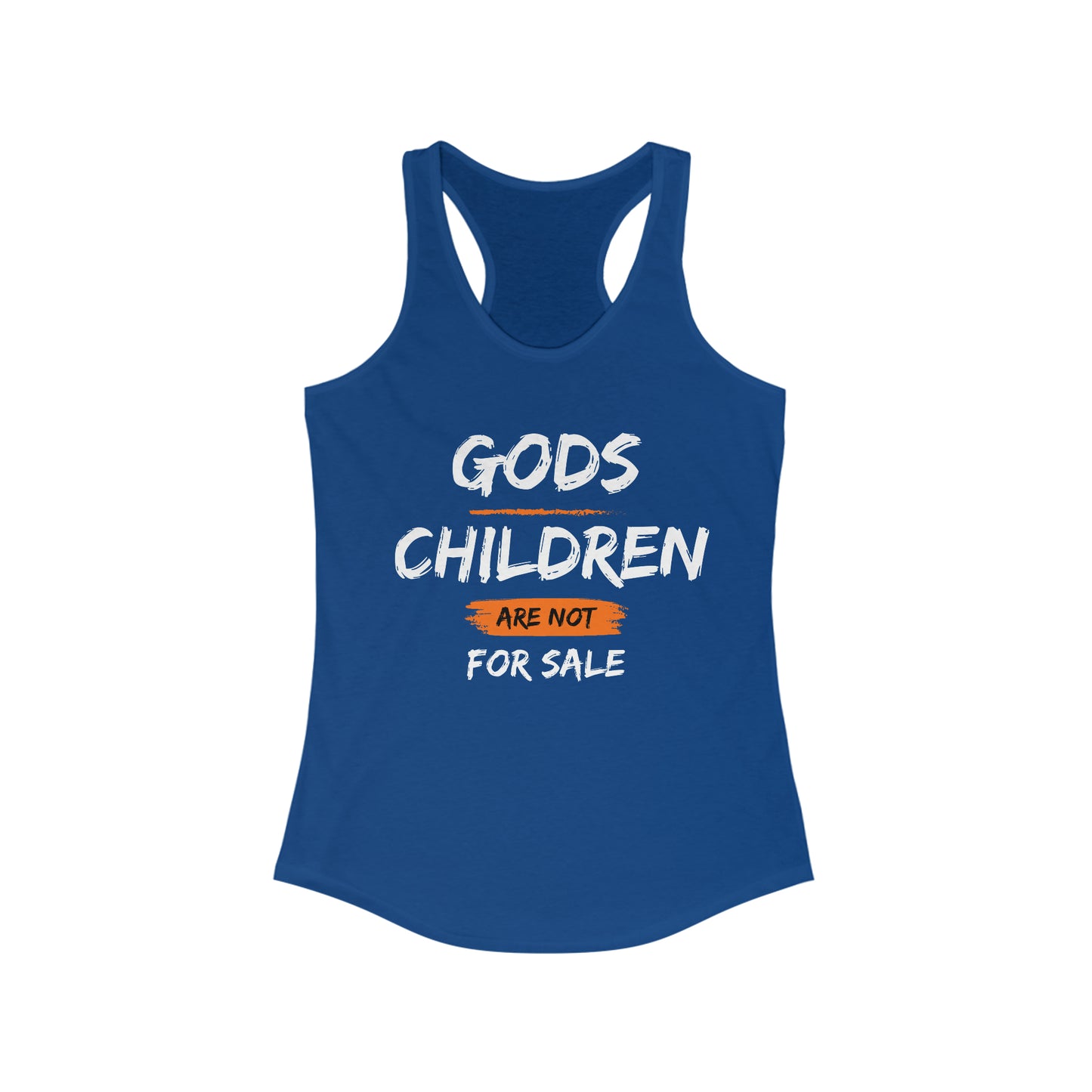 Gods Children Are Not For Sale Women's Racerback Tank