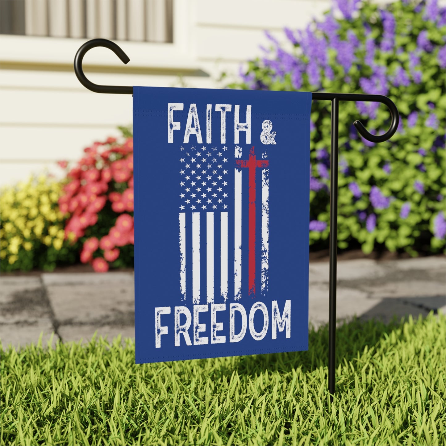 Faith & Freedom Garden & House Banner