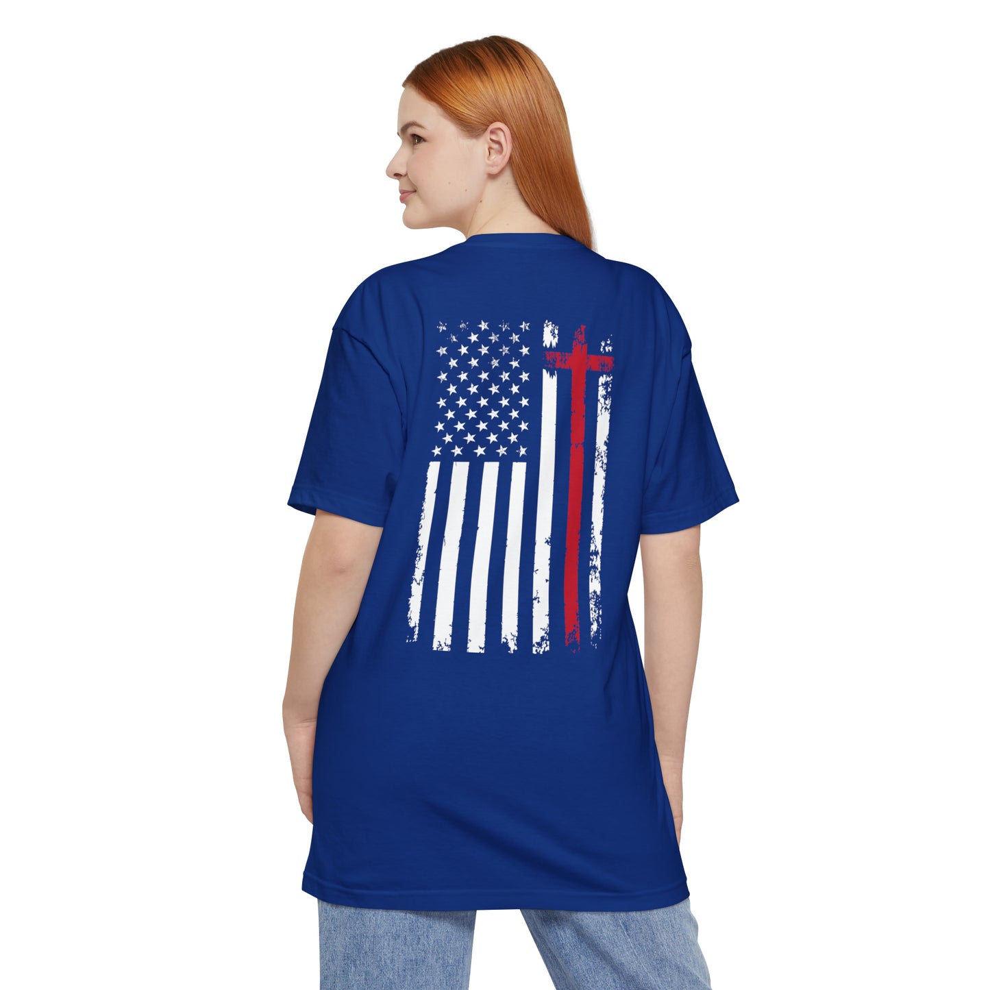 USA Cross Flag BIG AND TALL Sizes