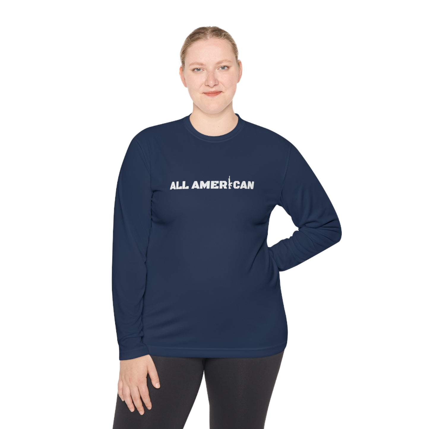 All American Unisex Lightweight Long Sleeve Tee