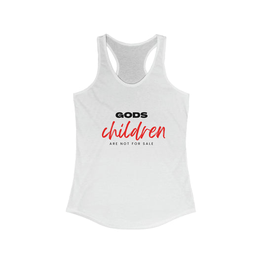 Gods Children Are Not For Sale Women's Racerback Tank