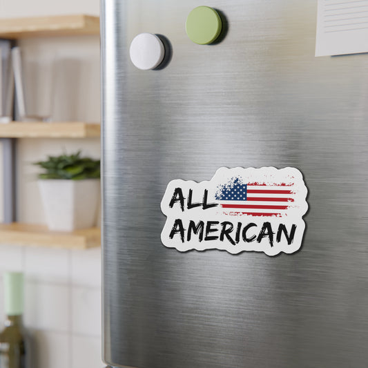 All American Distressed Flag Die-Cut Magnets