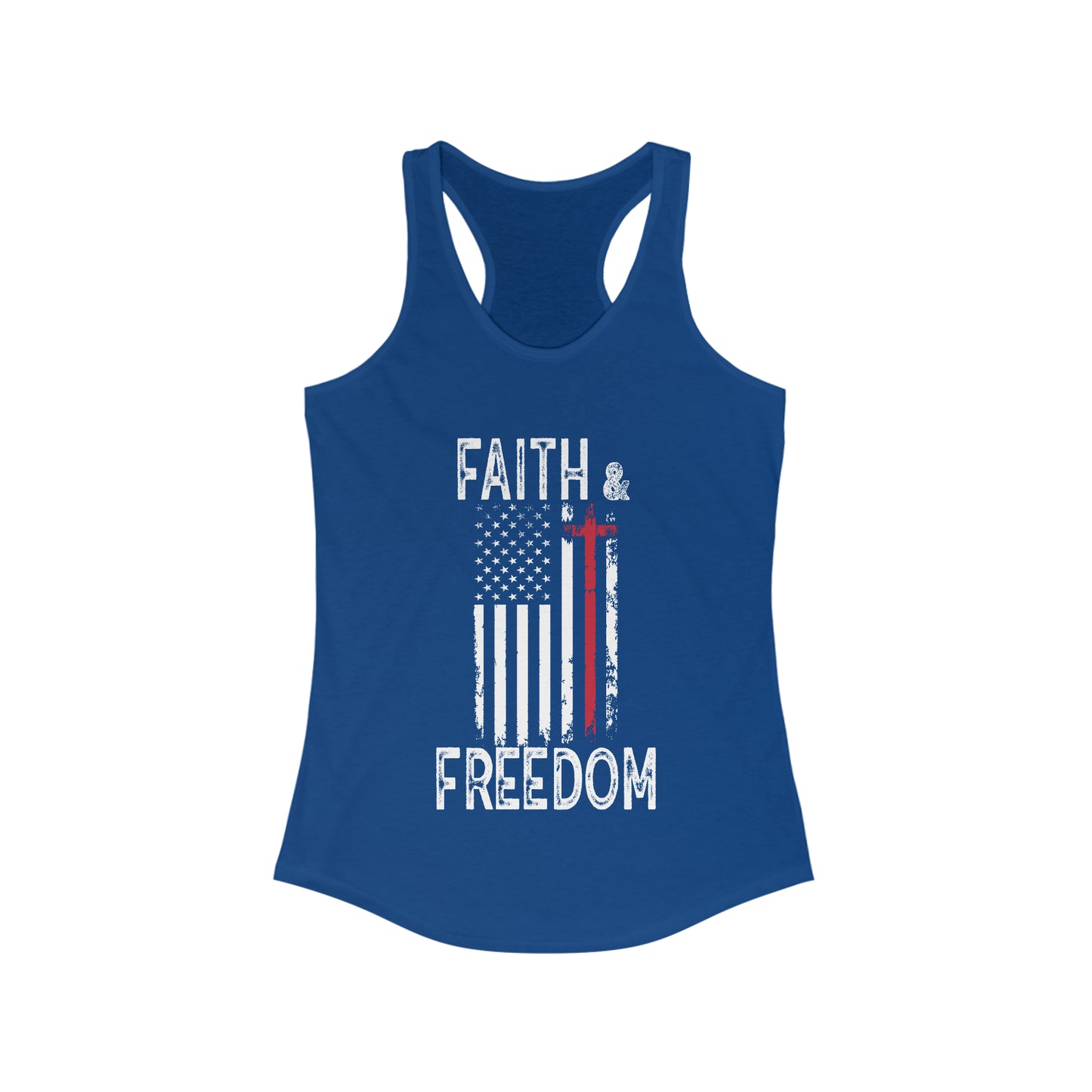 Faith & Freedom Women's Racerback Tank