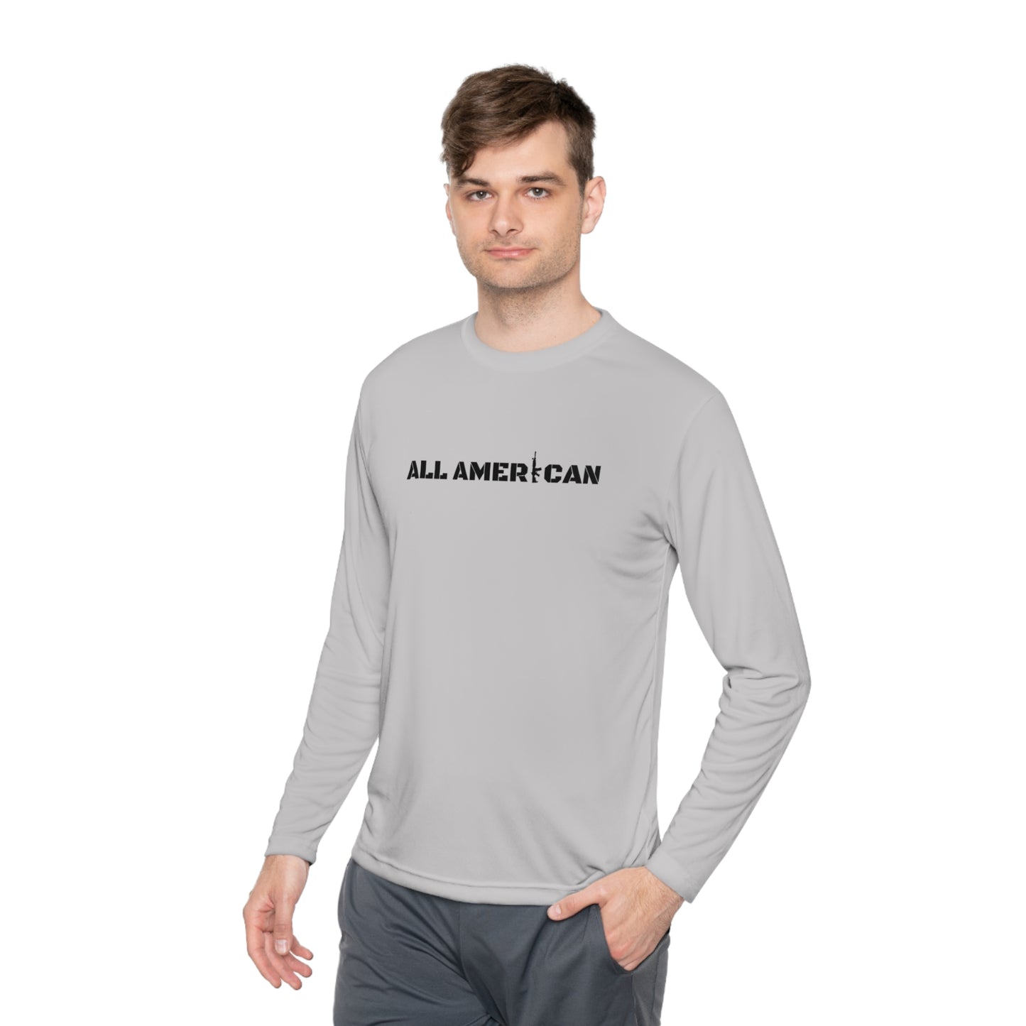 All American Unisex Lightweight Long Sleeve Tee