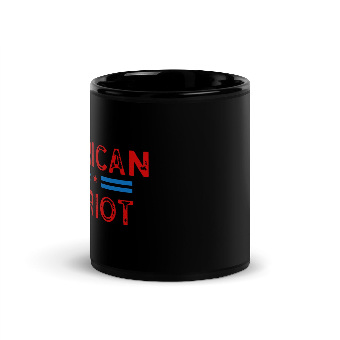 American Patriot Black Coffee Mug