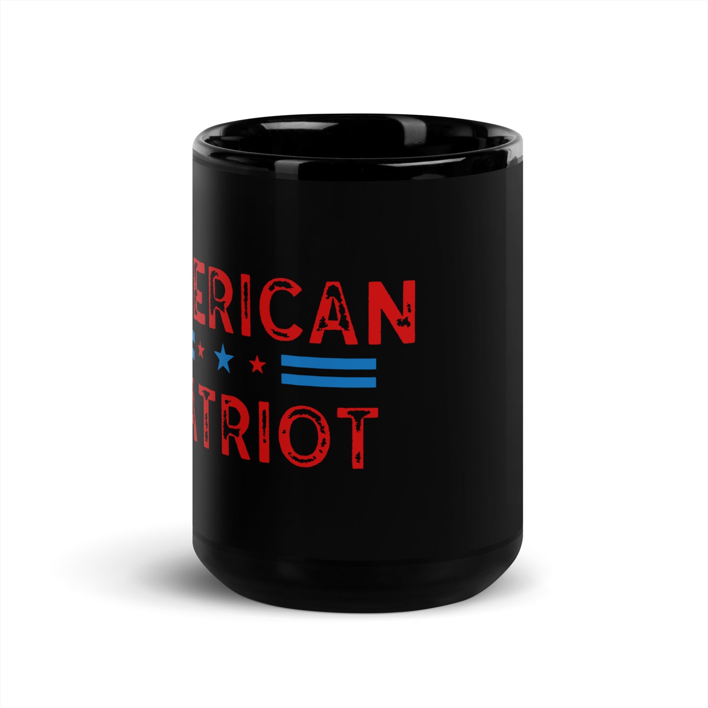 American Patriot Black Coffee Mug