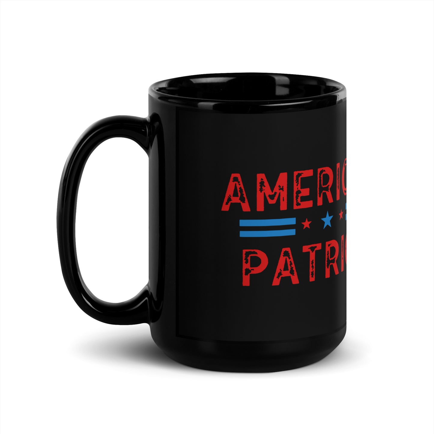 American Patriot Black Coffee Mug