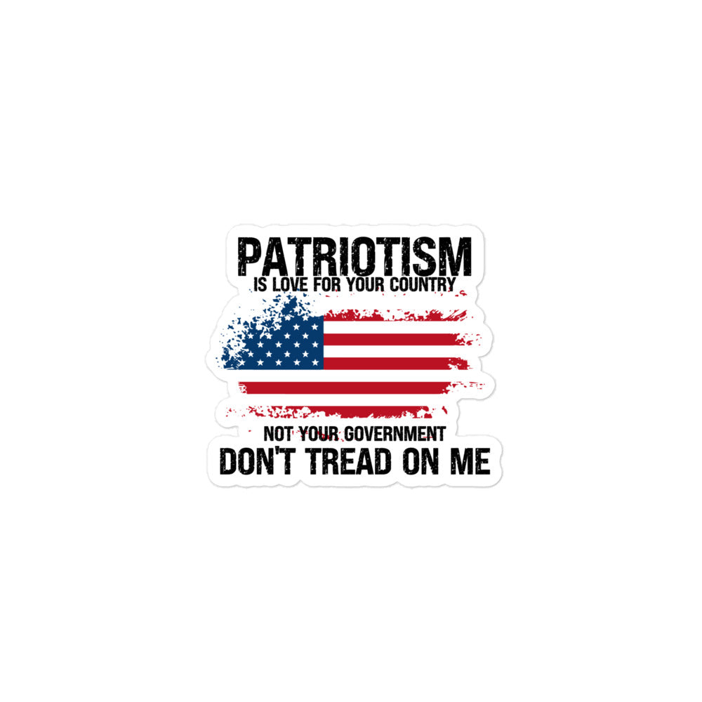 Patriotism Bubble-free stickers