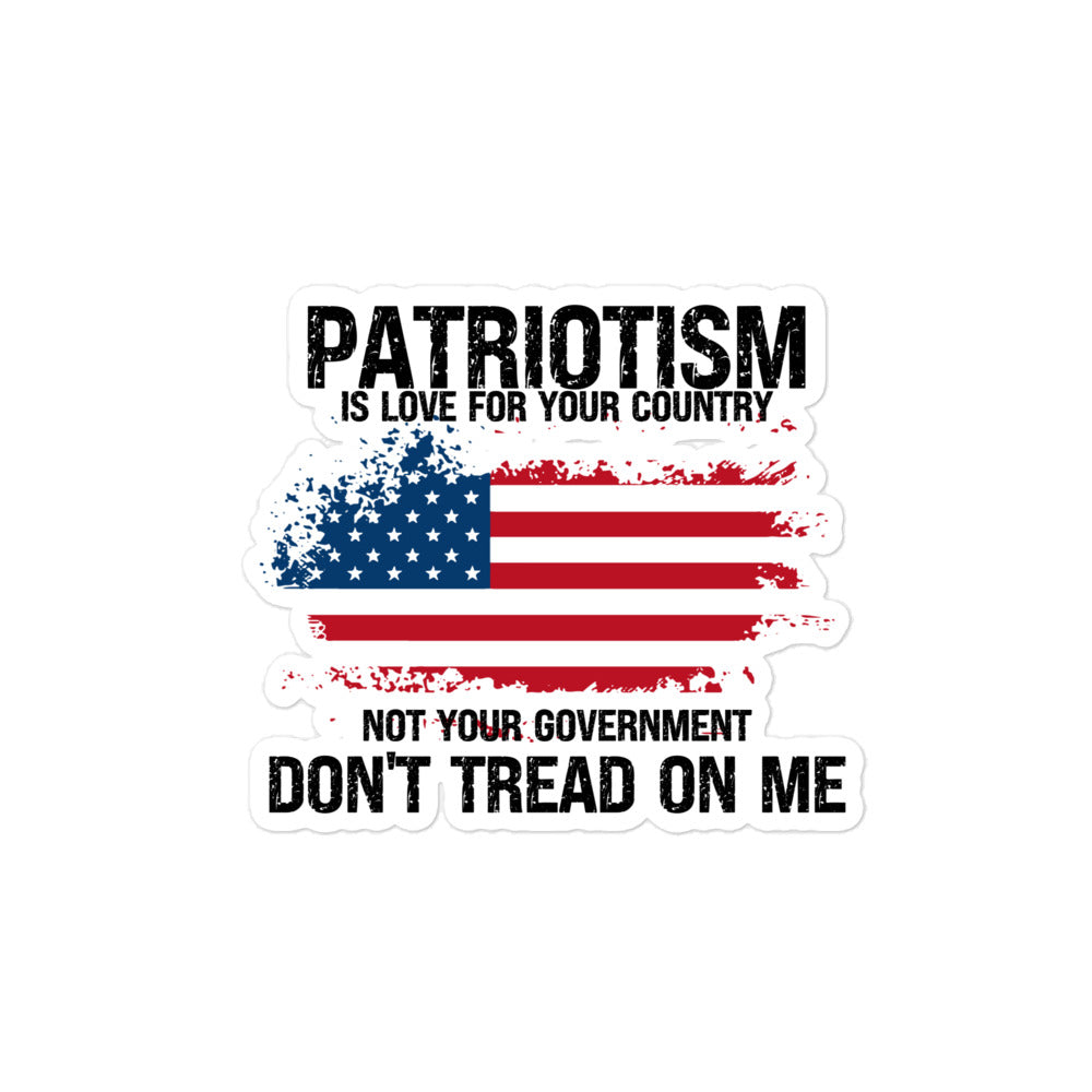 Patriotism Bubble-free stickers