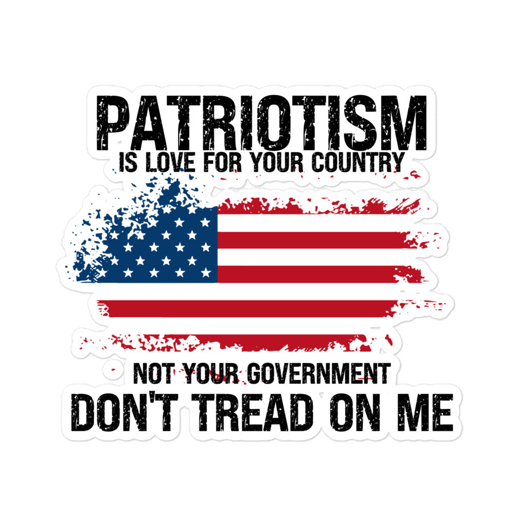 Patriotism Bubble-free stickers