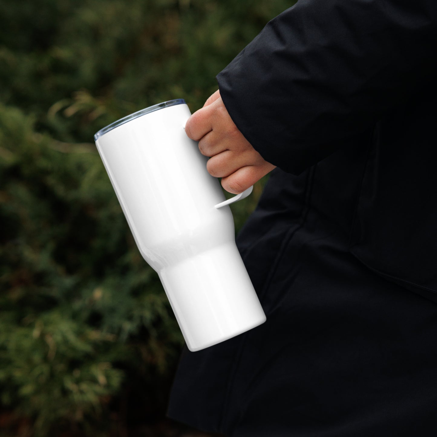 Protect Our Borders Travel mug with a handle