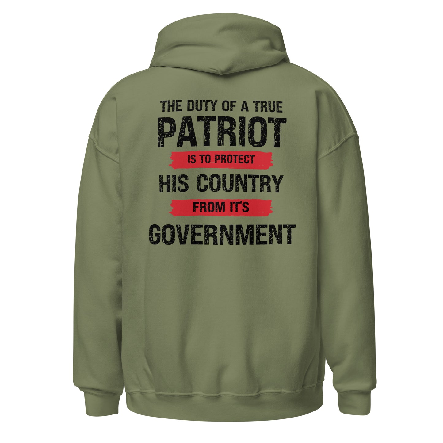 Duty Of A Patriot ( With Flag Front) Unisex Hoodie