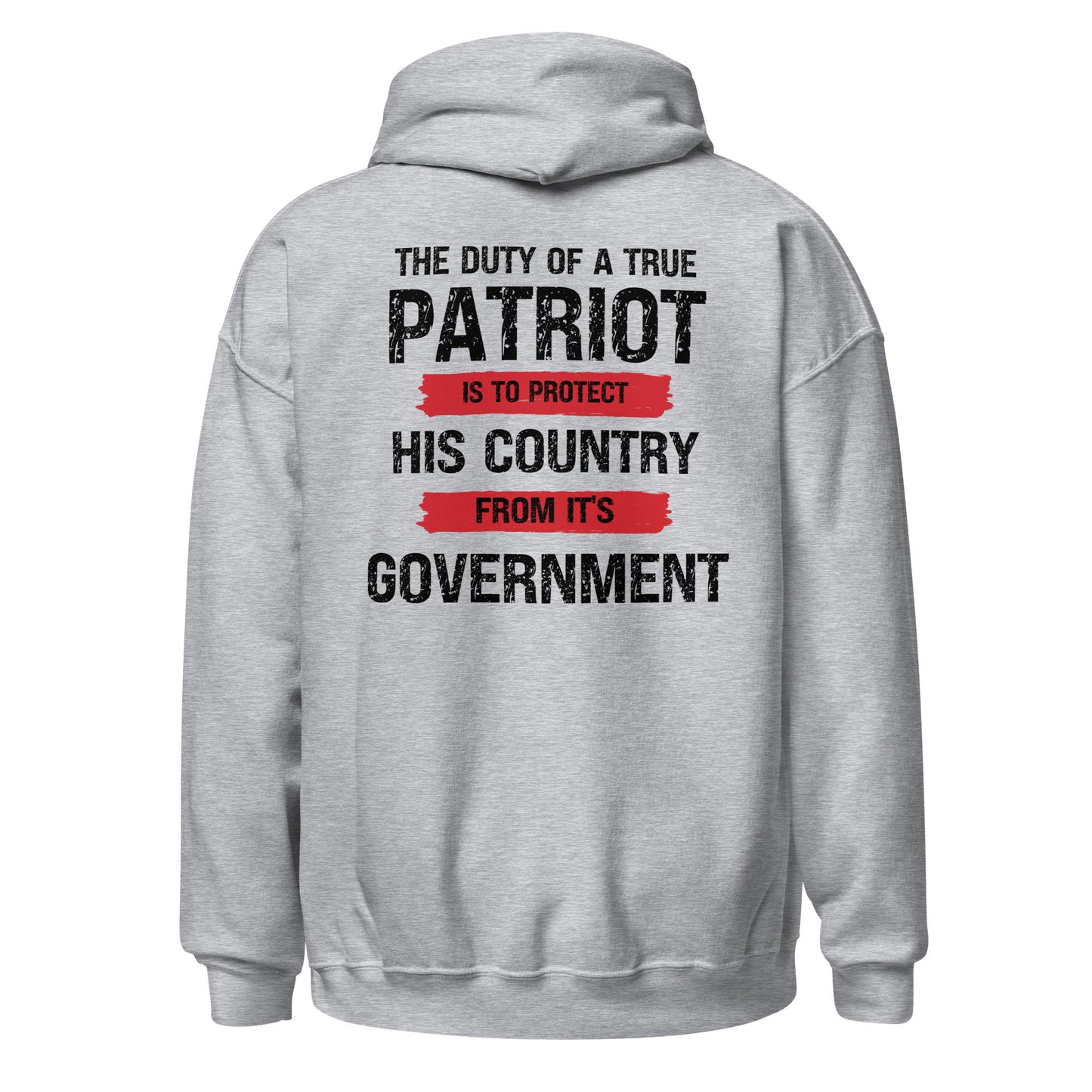 Duty Of A Patriot ( With Flag Front) Unisex Hoodie