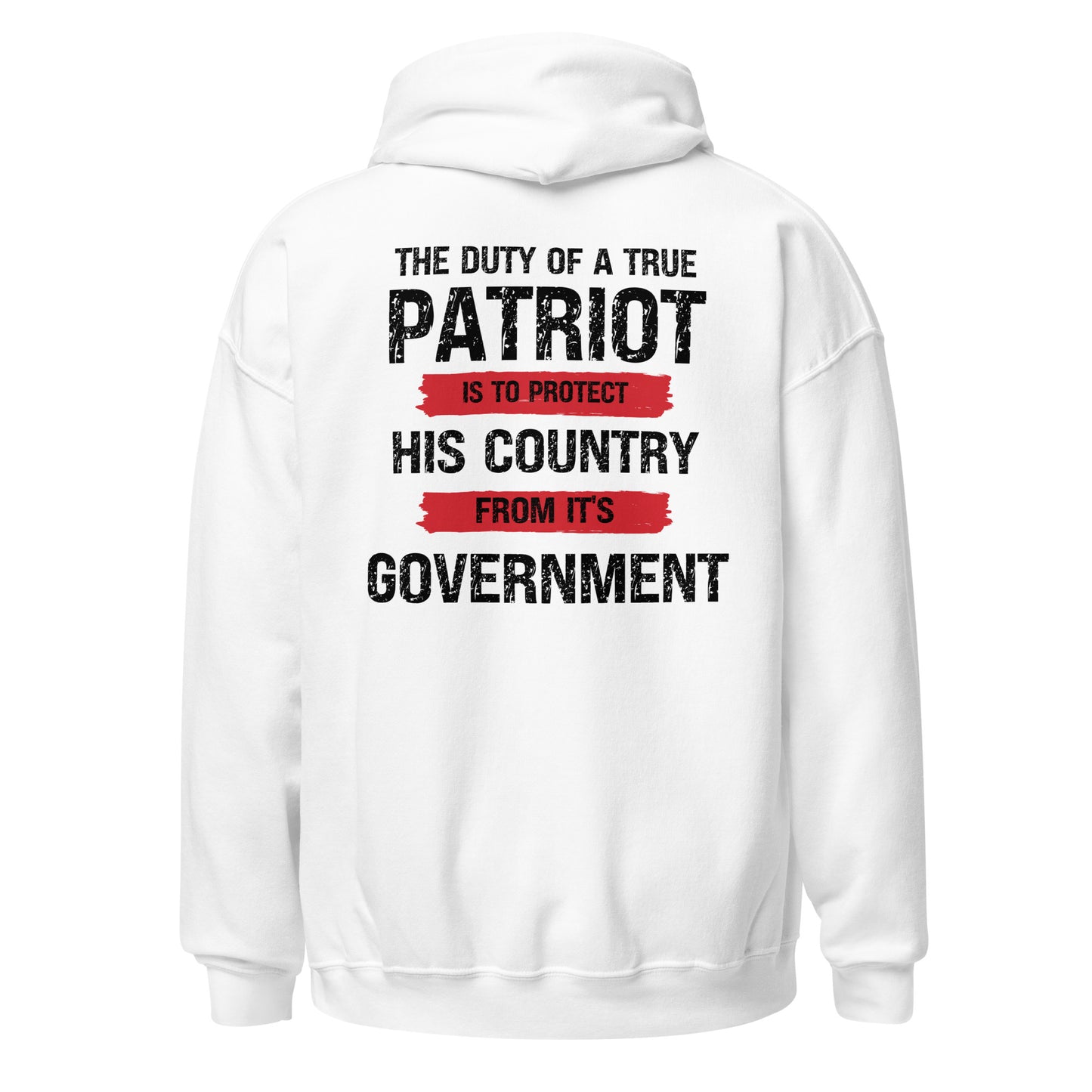 Duty Of A Patriot ( With Flag Front) Unisex Hoodie