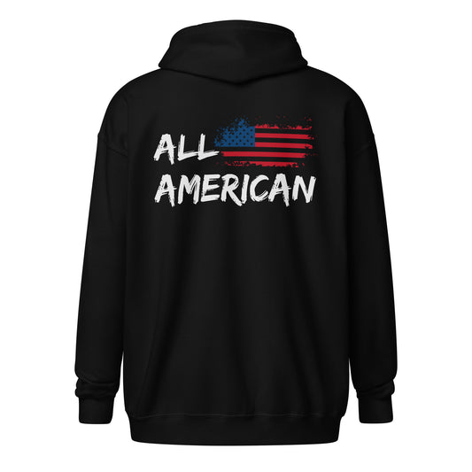 All American Unisex heavy blend zip hoodie