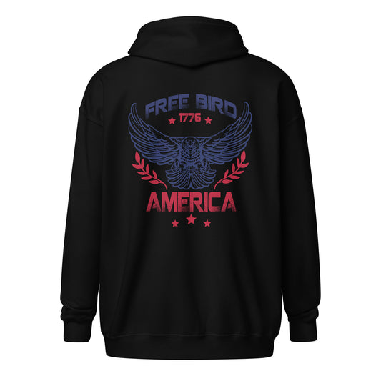 Free Bird America Unisex heavy blend zip hoodie