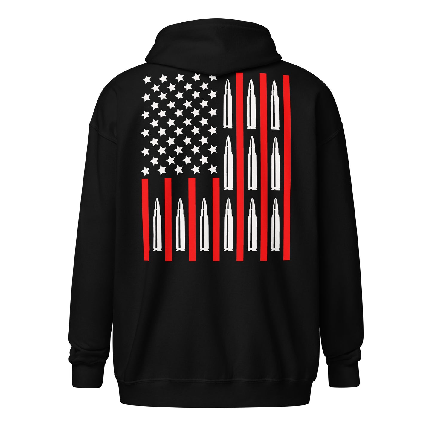 556 Ammo Flag Unisex Zip Hoodie