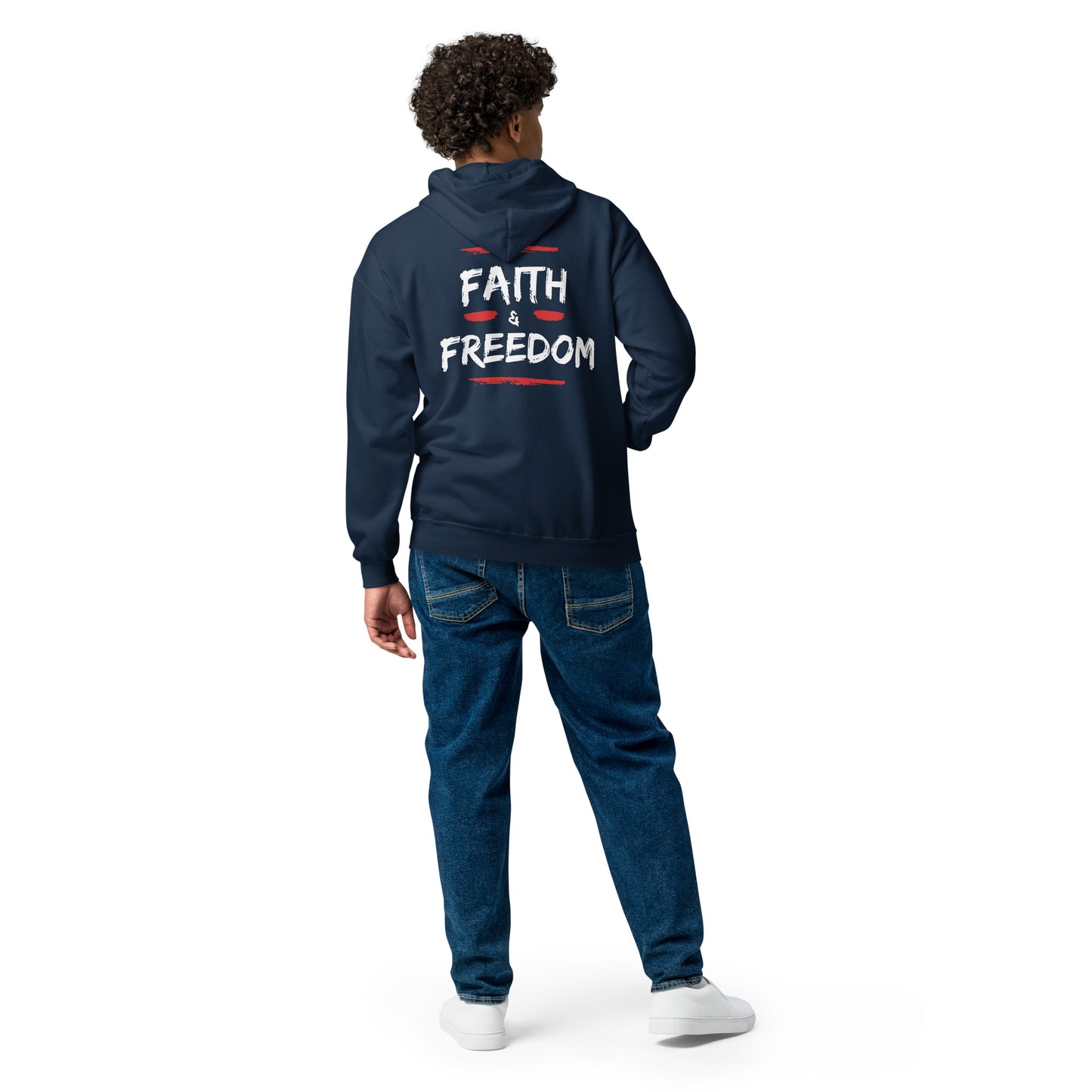 Faith and Freedom Unisex heavy blend zip hoodie