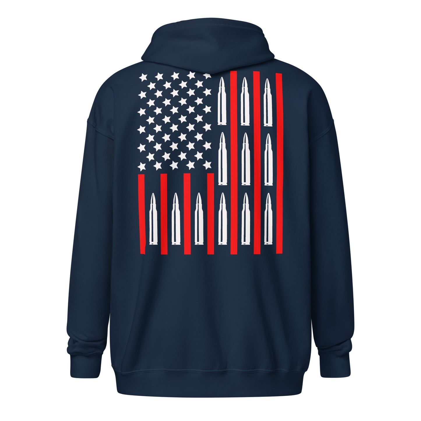 556 Ammo Flag Unisex Zip Hoodie