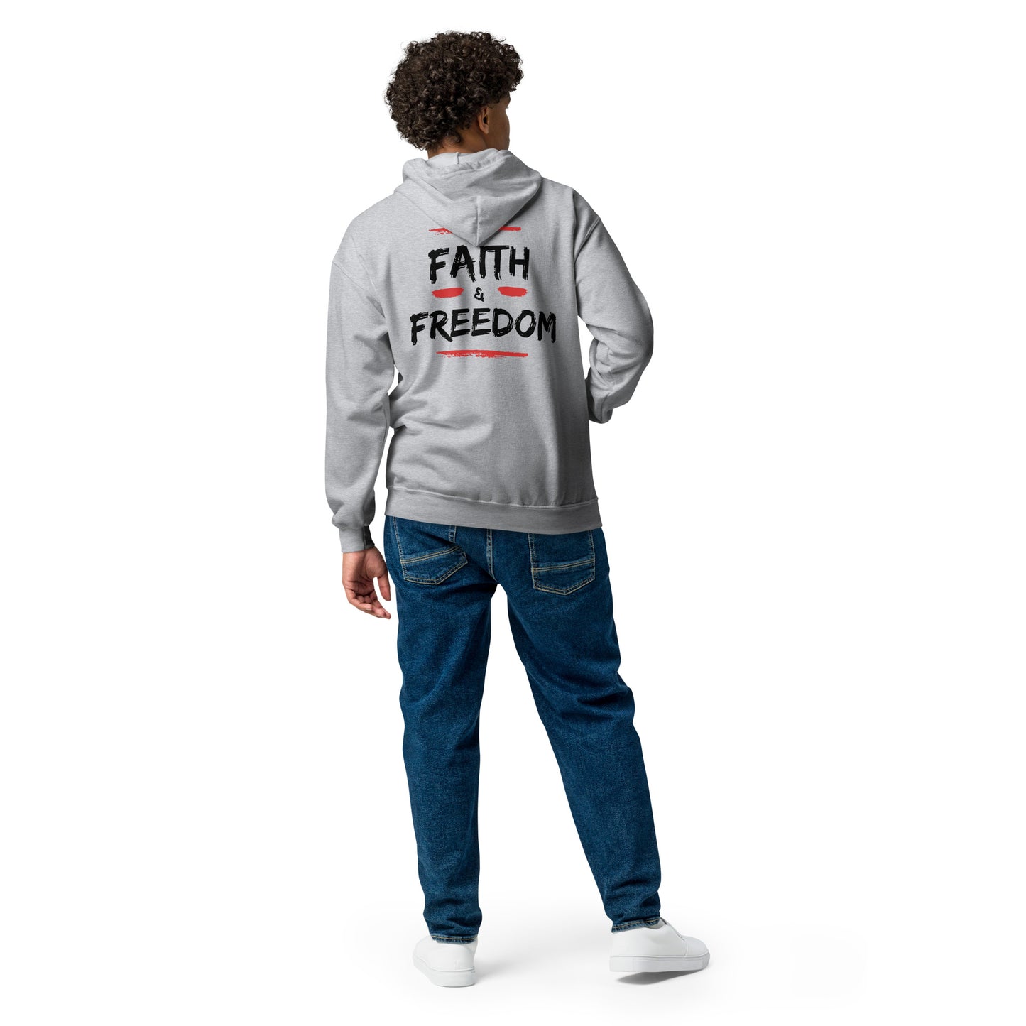 Faith and Freedom Unisex heavy blend zip hoodie