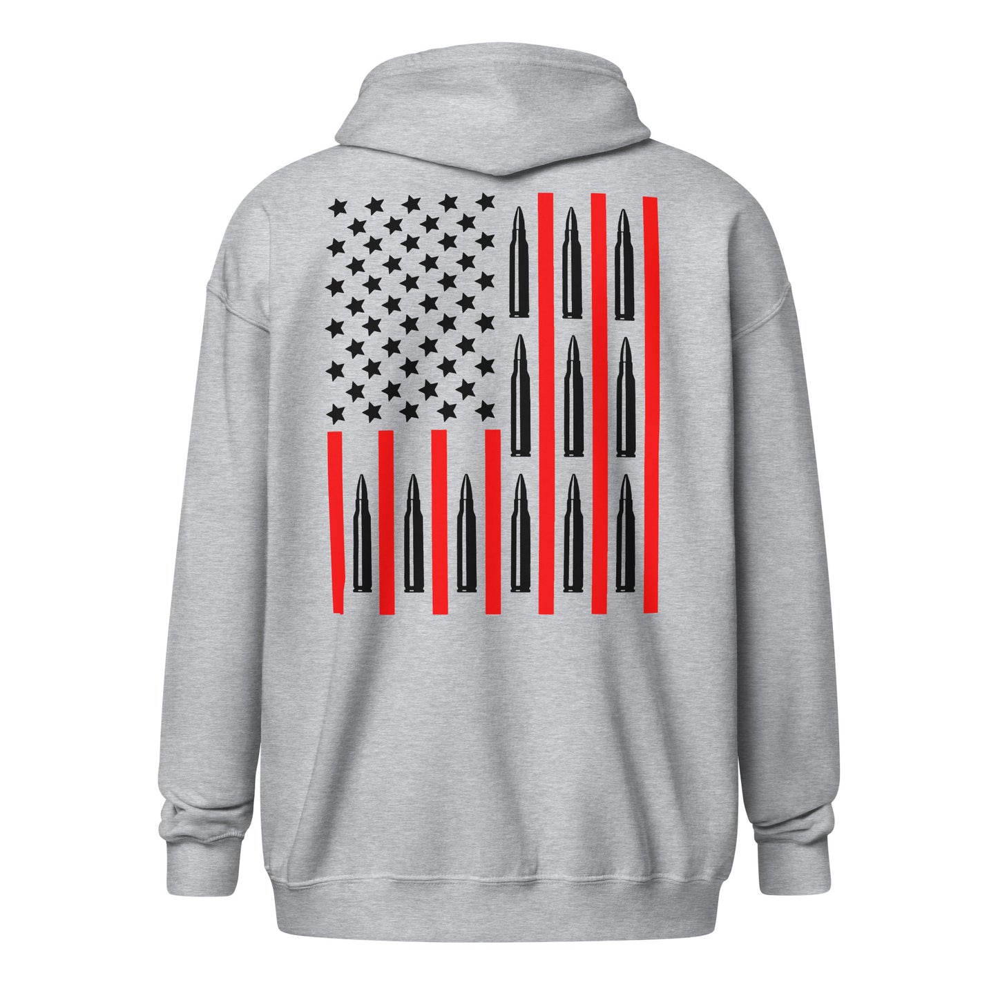 556 Ammo Flag Unisex Zip Hoodie