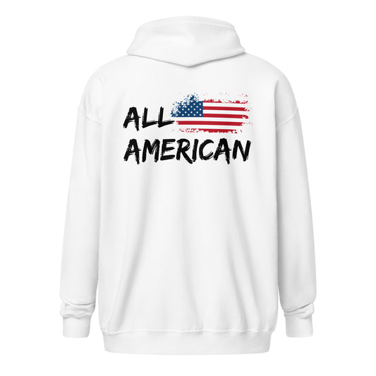 All American Unisex heavy blend zip hoodie