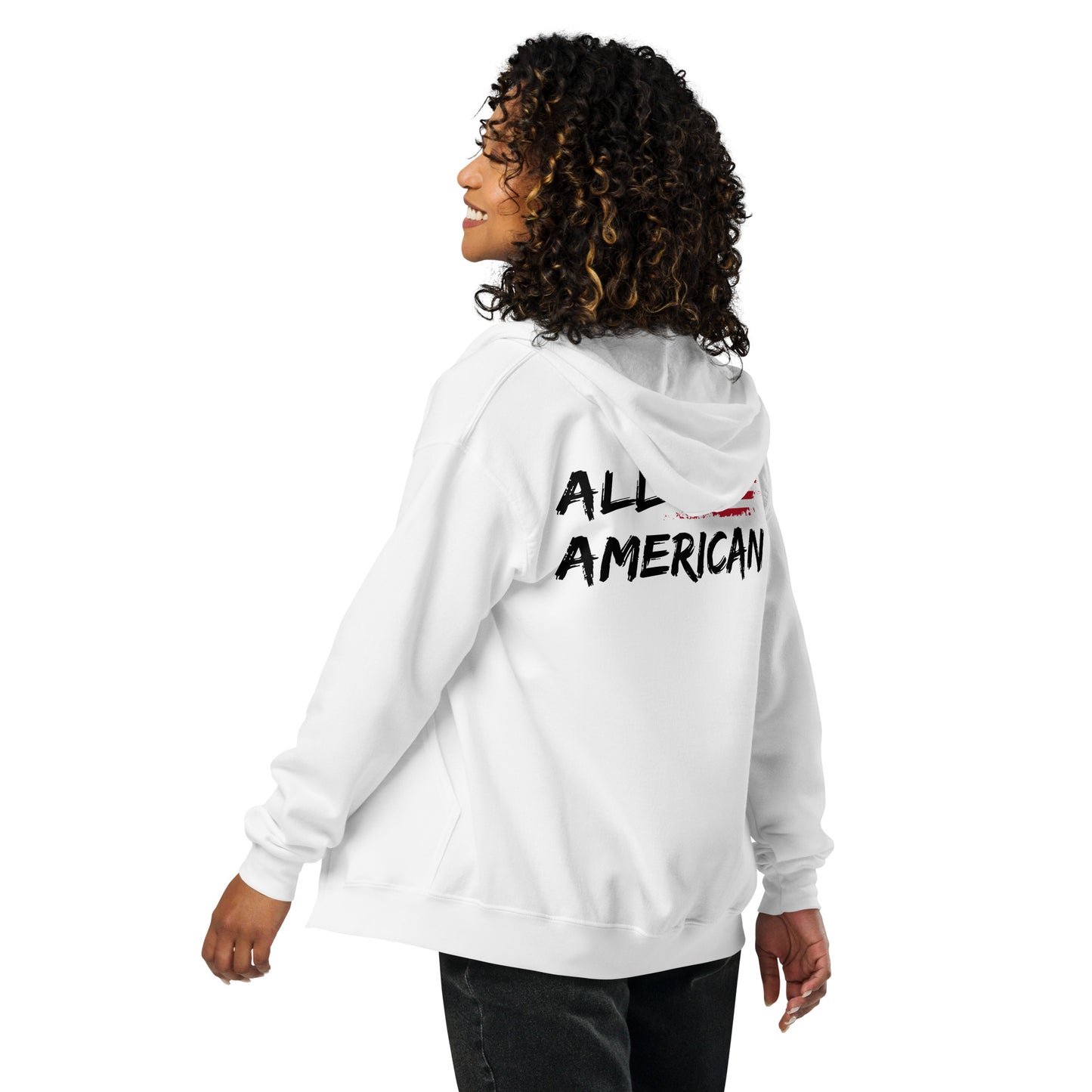 All American Unisex heavy blend zip hoodie