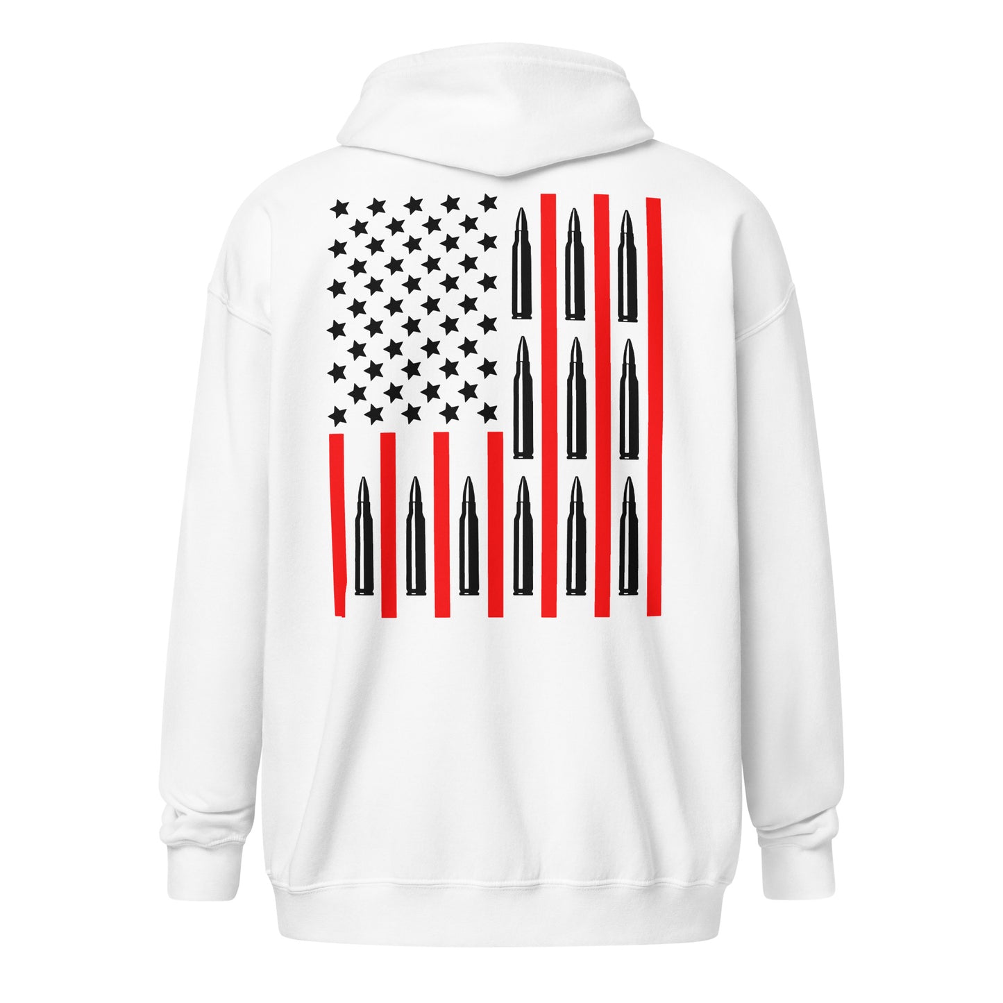 556 Ammo Flag Unisex Zip Hoodie