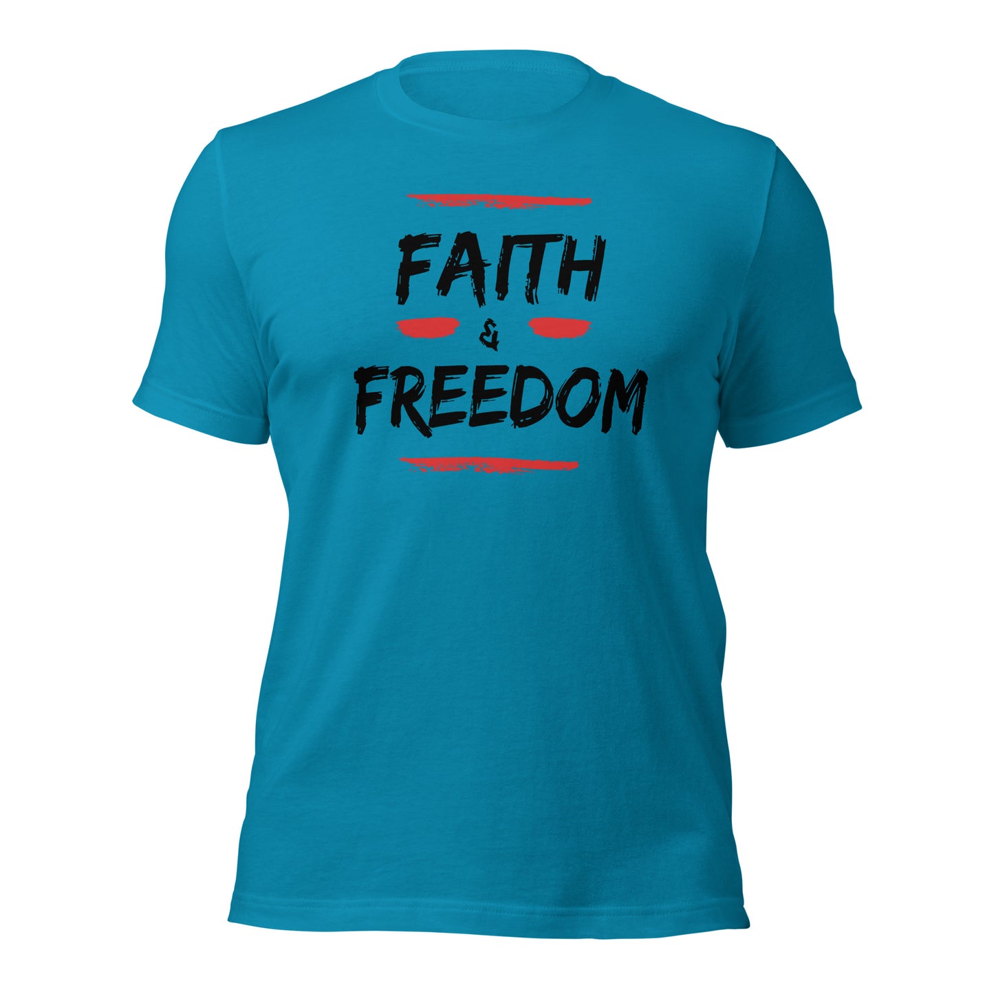 Faith and Freedom ( Front Design) Unisex t-shirt