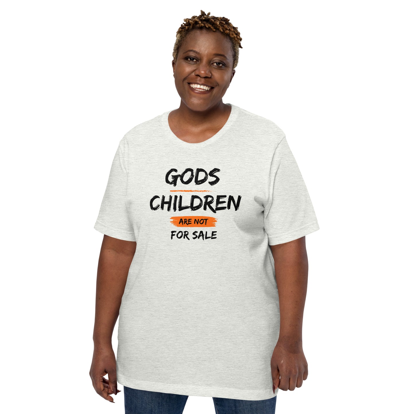 Gods Children Are Not For Sale (Front Design) Unisex t-shirt