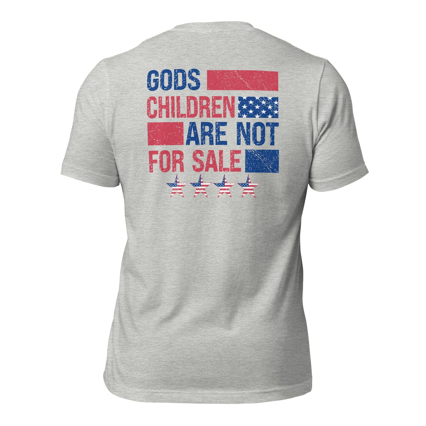 Gods Children Are Not For Sale (Back Design) Unisex t-shirt