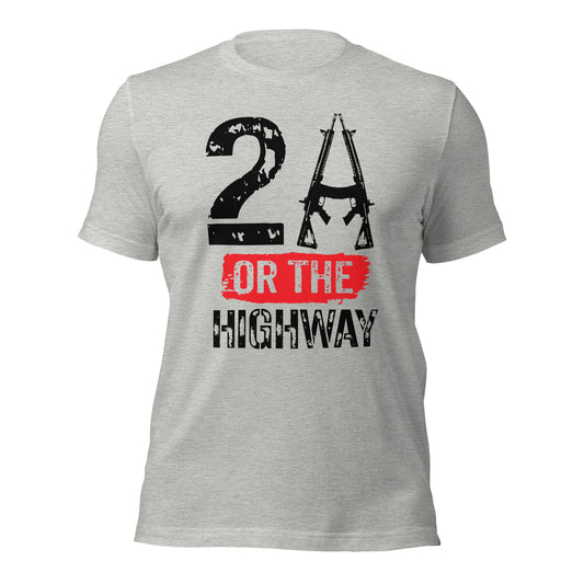 2A Or The Highway (Front Design) Unisex t-shirt