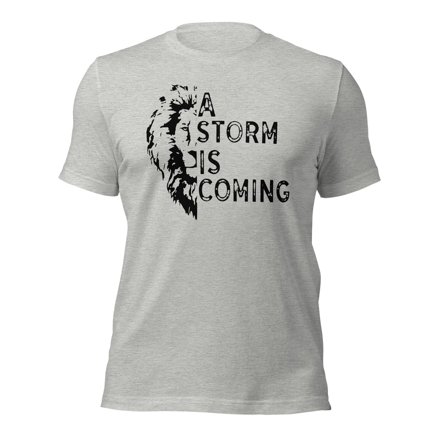 A Storm Is Coming With Lion Unisex t-shirt