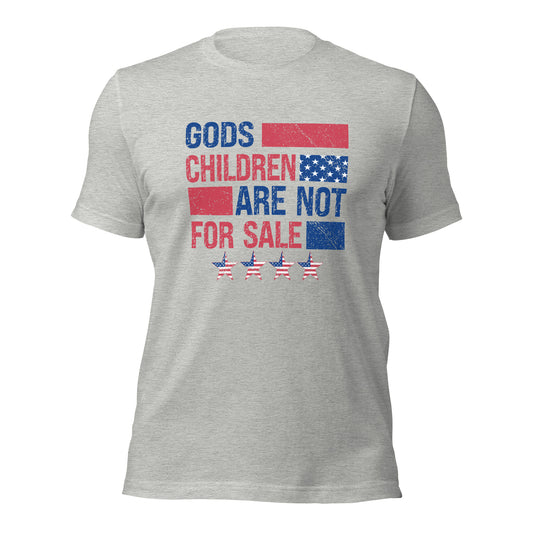 Gods Children Are Not For Sale (Front Design) Unisex t-shirt