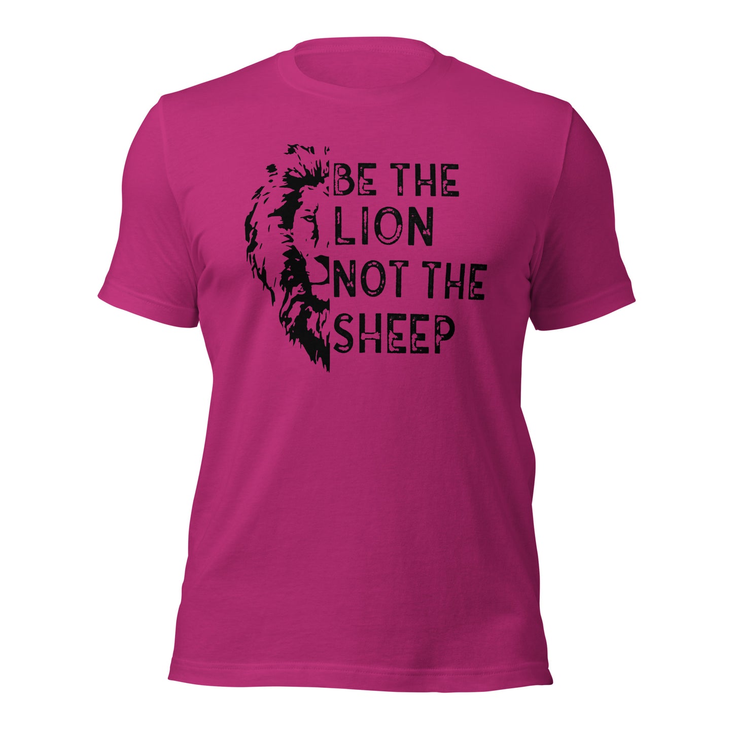 Be The Lion Not The Sheep (Front Design) Unisex t-shirt