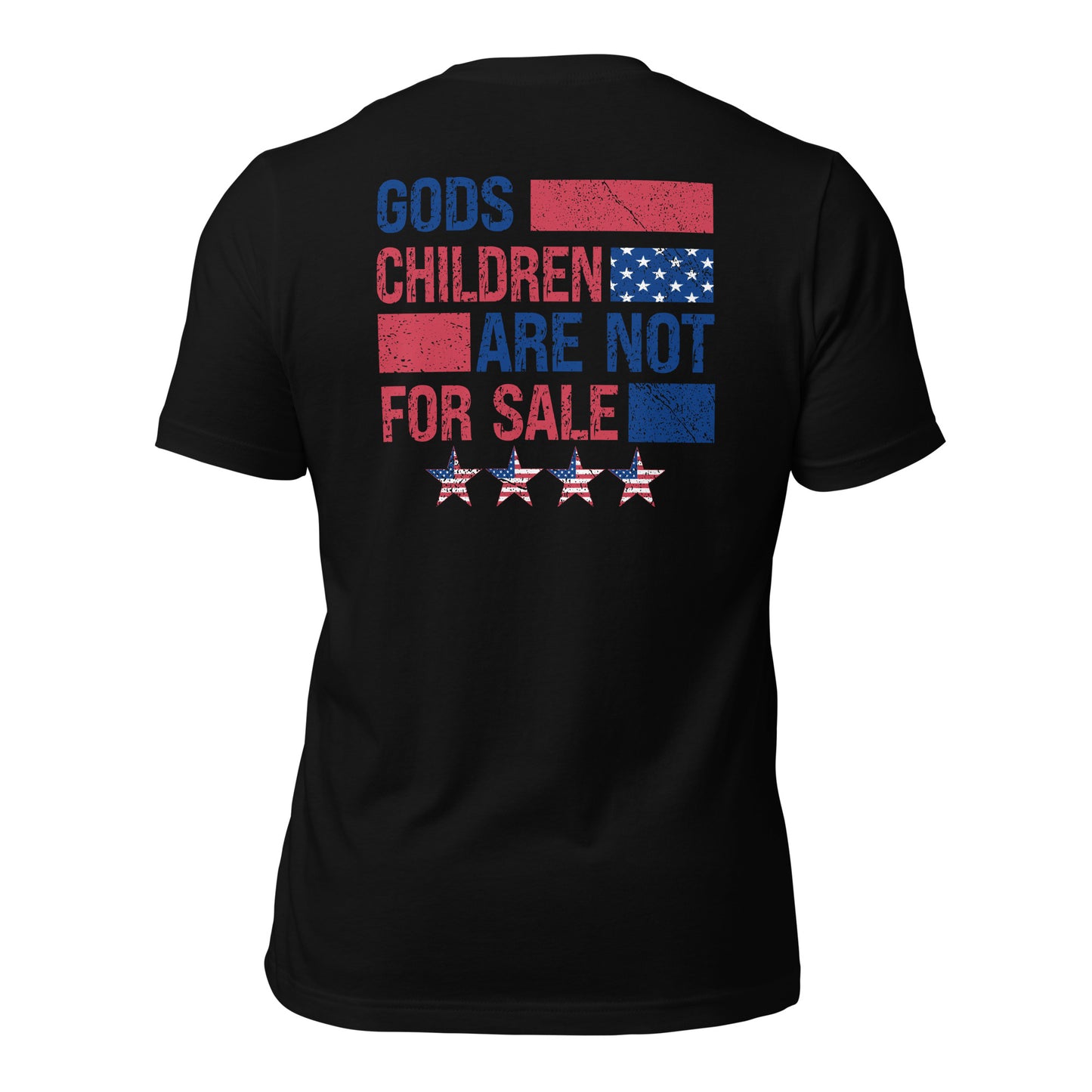 Gods Children Are Not For Sale (Back Design) Unisex t-shirt