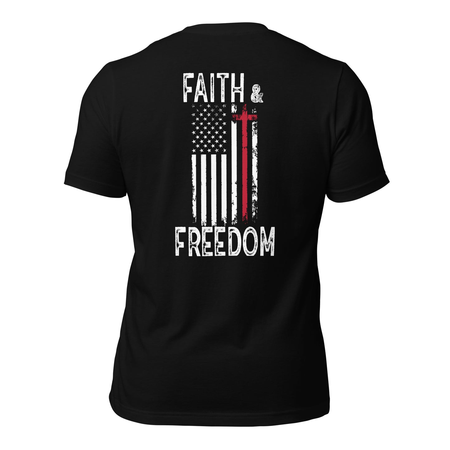 Faith & Freedom (Back Design) Unisex t-shirt