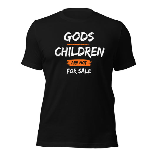 Gods Children Are Not For Sale ( Front Design) Unisex t-shirt