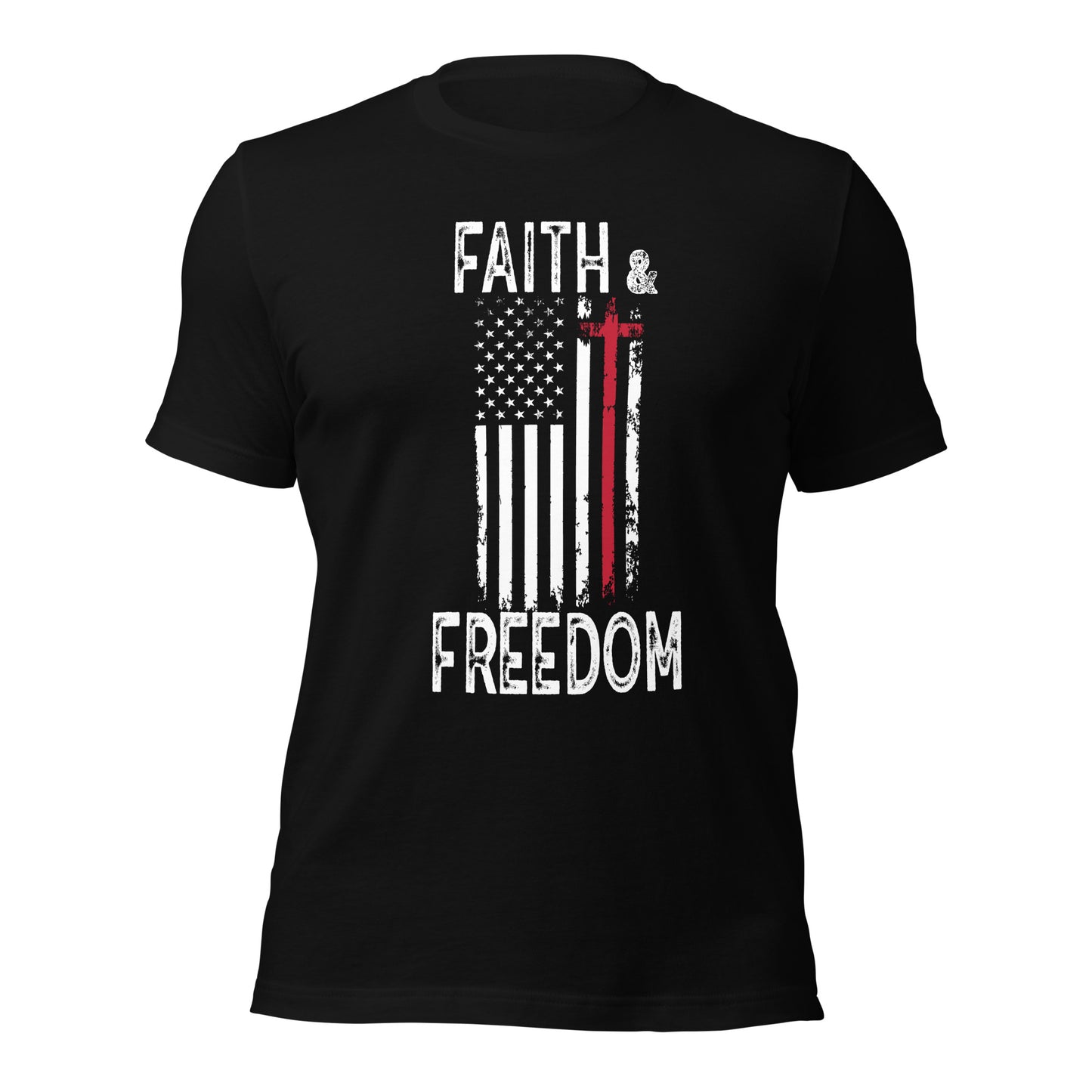 Faith & Freedom (Front Design) Unisex t-shirt