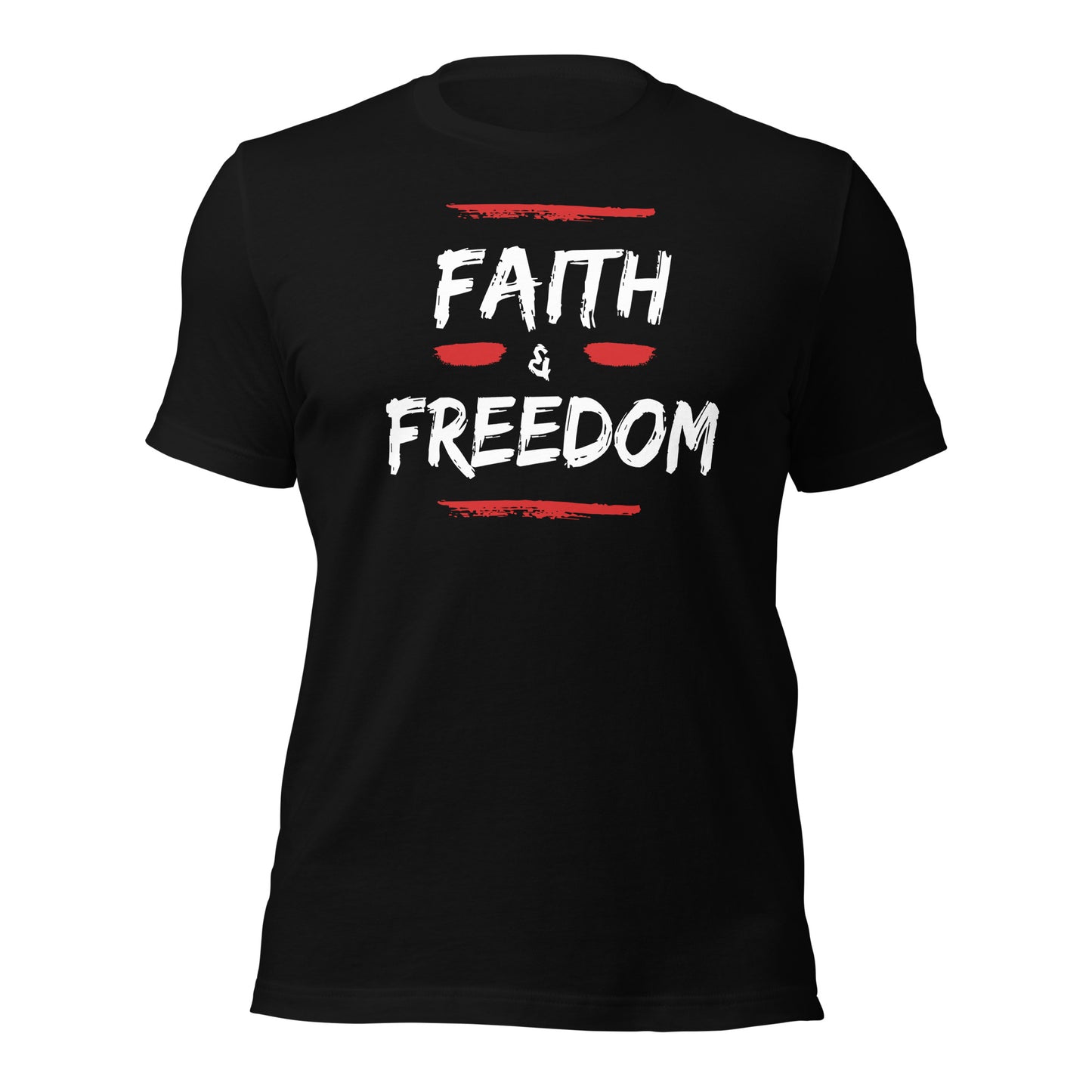 Faith and Freedom (Front Design) Unisex t-shirt