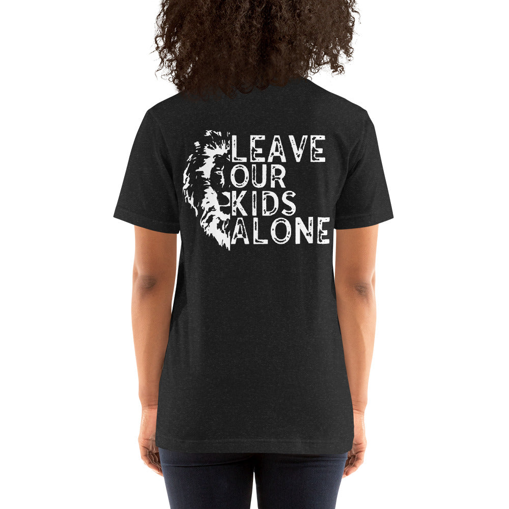 Leave Our Kids Alone With Lion (Back Design)