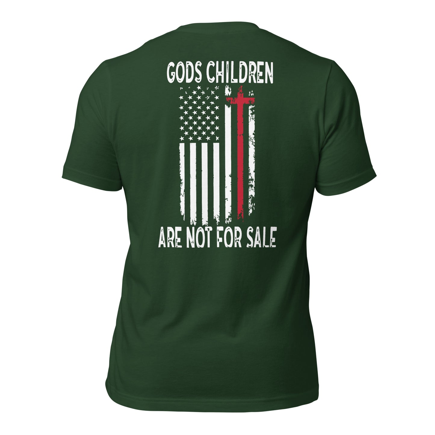 Gods Children Are Not For Sale (Back Design)Unisex t-shirt